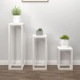Set de bar 3 piezas madera maciza de pino blanco en Soportes para macetas | Comprar online en Foru.es