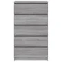 Kommode aus grauem Sonoma-Sperrholz, 60 x 36 x 103 cm von vidaXL, Schubladen - Ref: Foro24-823022, Preis: 101,20 €, Rabatt: %