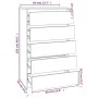 Kommode aus grauem Sonoma-Sperrholz, 60 x 36 x 103 cm von vidaXL, Schubladen - Ref: Foro24-823022, Preis: 101,20 €, Rabatt: %