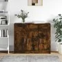 Aparador madera de ingeniería roble ahumado 91x28x75 cm de vidaXL, Aparadores - Ref: Foro24-823013, Precio: 101,01 €, Descuen...