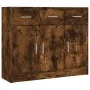Aparador madera de ingeniería roble ahumado 91x28x75 cm de vidaXL, Aparadores - Ref: Foro24-823013, Precio: 101,01 €, Descuen...