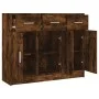 Aparador madera de ingeniería roble ahumado 91x28x75 cm de vidaXL, Aparadores - Ref: Foro24-823013, Precio: 101,01 €, Descuen...