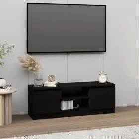 Mueble de TV con puerta negro 102x30x36 cm de vidaXL, Muebles TV - Ref: Foro24-823351, Precio: 57,72 €, Descuento: %