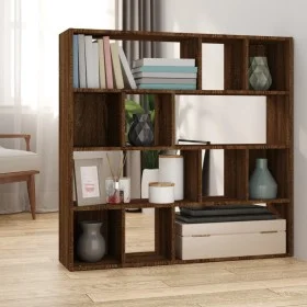Estantería/divisor de espacios roble marrón 105x24x102 cm de vidaXL, Divisores de ambientes - Ref: Foro24-823252, Precio: 83,...