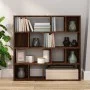 Estantería/divisor de espacios roble marrón 105x24x102 cm de vidaXL, Divisores de ambientes - Ref: Foro24-823252, Precio: 83,...