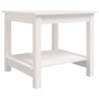 Mesa de centro de madera maciza de pino blanca 50x50x45 cm en Mesas de centro | Comprar online en Foru.es