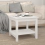 Mesa de centro de madera maciza de pino blanca 50x50x45 cm en Mesas de centro | Comprar online en Foru.es