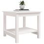 Mesa de centro de madera maciza de pino blanca 50x50x45 cm en Mesas de centro | Comprar online en Foru.es