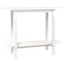 Mesa consola de madera maciza de pino blanco 110x40x80 cm en Mesas de centro | Comprar online en Foru.es
