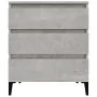 Concrete gray plywood sideboard 60x35x70 cm by vidaXL, Sideboards - Ref: Foro24-823052, Price: 50,99 €, Discount: %