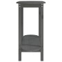 Mesa consola de madera maciza de pino gris 110x40x80 cm en Mesas de centro | Comprar online en Foru.es