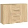 Aparador de madera contrachapada roble Sonoma 91x29,5x65 cm de vidaXL, Aparadores - Ref: Foro24-823345, Precio: 77,95 €, Desc...
