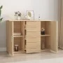 Aparador de madera contrachapada roble Sonoma 91x29,5x65 cm de vidaXL, Aparadores - Ref: Foro24-823345, Precio: 77,95 €, Desc...