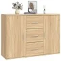 Aparador de madera contrachapada roble Sonoma 91x29,5x65 cm de vidaXL, Aparadores - Ref: Foro24-823345, Precio: 77,95 €, Desc...