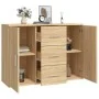 Aparador de madera contrachapada roble Sonoma 91x29,5x65 cm de vidaXL, Aparadores - Ref: Foro24-823345, Precio: 77,95 €, Desc...