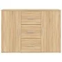 Aparador de madera contrachapada roble Sonoma 91x29,5x65 cm de vidaXL, Aparadores - Ref: Foro24-823345, Precio: 77,95 €, Desc...