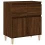 Plywood brown oak sideboard 60x35x70 cm by vidaXL, Sideboards - Ref: Foro24-819683, Price: 60,94 €, Discount: %