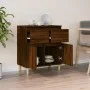 Plywood brown oak sideboard 60x35x70 cm by vidaXL, Sideboards - Ref: Foro24-819683, Price: 60,94 €, Discount: %