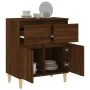 Plywood brown oak sideboard 60x35x70 cm by vidaXL, Sideboards - Ref: Foro24-819683, Price: 60,94 €, Discount: %