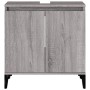 Armario de lavabo madera contrachapada gris Sonoma 58x33x60 cm de vidaXL, Tocadores de baño - Ref: Foro24-821266, Precio: 45,...