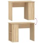 Escritorio de madera contrachapada roble Sonoma 100x55x75 cm de vidaXL, Escritorios - Ref: Foro24-823027, Precio: 72,49 €, De...