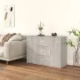 Gray concrete plywood sideboard 91x29.5x65 cm by vidaXL, Sideboards - Ref: Foro24-823346, Price: 80,91 €, Discount: %