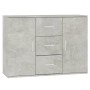 Aparador de madera contrachapada gris hormigón 91x29,5x65 cm de vidaXL, Aparadores - Ref: Foro24-823346, Precio: 83,18 €, Des...