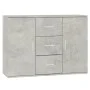Gray concrete plywood sideboard 91x29.5x65 cm by vidaXL, Sideboards - Ref: Foro24-823346, Price: 80,91 €, Discount: %
