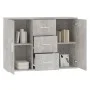 Gray concrete plywood sideboard 91x29.5x65 cm by vidaXL, Sideboards - Ref: Foro24-823346, Price: 80,91 €, Discount: %