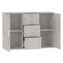 Gray concrete plywood sideboard 91x29.5x65 cm by vidaXL, Sideboards - Ref: Foro24-823346, Price: 80,91 €, Discount: %