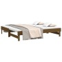 Sofá cama extraíble madera maciza pino marrón miel 2x(90x190)cm de vidaXL, Camas y somieres - Ref: Foro24-823392, Precio: 124...