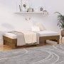 Sofá cama extraíble madera maciza pino marrón miel 2x(90x190)cm de vidaXL, Camas y somieres - Ref: Foro24-823392, Precio: 124...
