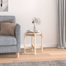 Mesa de centro de madera de pino maciza Ø 42,5x45 cm en Mesas de centro | Comprar online en Foru.es