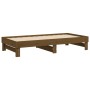 Sofá cama extraíble madera maciza pino marrón miel 2x(90x190)cm de vidaXL, Camas y somieres - Ref: Foro24-823392, Precio: 124...