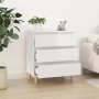 Aparador de madera contrachapada blanco brillante 60x35x70 cm de vidaXL, Aparadores - Ref: Foro24-823042, Precio: 84,80 €, De...
