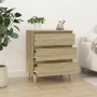 Aparador de madera contrachapada roble Sonoma 60x35x70 cm de vidaXL, Aparadores - Ref: Foro24-823043, Precio: 59,44 €, Descue...