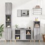 Armario de lavabo madera contrachapada gris Sonoma 80x33x60 cm de vidaXL, Tocadores de baño - Ref: Foro24-821290, Precio: 60,...