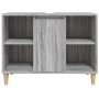 Armario de lavabo madera contrachapada gris Sonoma 80x33x60 cm de vidaXL, Tocadores de baño - Ref: Foro24-821290, Precio: 60,...