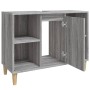 Armario de lavabo madera contrachapada gris Sonoma 80x33x60 cm de vidaXL, Tocadores de baño - Ref: Foro24-821290, Precio: 60,...