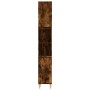 Armario de baño madera contrachapada roble ahumado 30x30x190 cm de vidaXL, Tocadores de baño - Ref: Foro24-819793, Precio: 74...