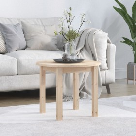 Mesa de centro de madera maciza de pino Ø 55x45 cm en Mesas de centro | Comprar online en Foru.es