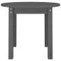 Mesa de centro de madera maciza de pino gris Ø 55x45 cm en Mesas de centro | Comprar online en Foru.es