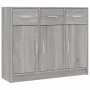 Aparador madera de ingeniería gris Sonoma 91x28x75 cm de vidaXL, Aparadores - Ref: Foro24-823014, Precio: 103,26 €, Descuento: %