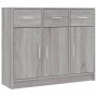 Aparador madera de ingeniería gris Sonoma 91x28x75 cm de vidaXL, Aparadores - Ref: Foro24-823014, Precio: 98,48 €, Descuento: %
