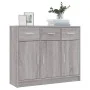 Aparador madera de ingeniería gris Sonoma 91x28x75 cm de vidaXL, Aparadores - Ref: Foro24-823014, Precio: 103,26 €, Descuento: %