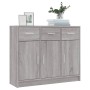 Aparador madera de ingeniería gris Sonoma 91x28x75 cm de vidaXL, Aparadores - Ref: Foro24-823014, Precio: 98,48 €, Descuento: %