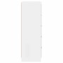 Cajonera de madera contrachapada blanco brillante 60x36x103 cm de vidaXL, Cajoneras - Ref: Foro24-823018, Precio: 155,47 €, D...