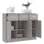 Aparador madera de ingeniería gris Sonoma 91x28x75 cm de vidaXL, Aparadores - Ref: Foro24-823014, Precio: 103,26 €, Descuento: %