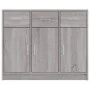 Aparador madera de ingeniería gris Sonoma 91x28x75 cm de vidaXL, Aparadores - Ref: Foro24-823014, Precio: 103,26 €, Descuento: %