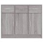 Aparador madera de ingeniería gris Sonoma 91x28x75 cm de vidaXL, Aparadores - Ref: Foro24-823014, Precio: 98,48 €, Descuento: %